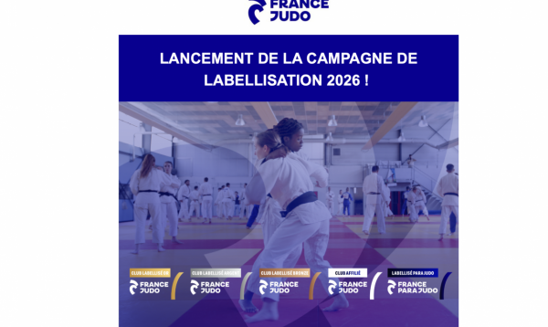 Campagne de labellisation des clubs France Judo 2026